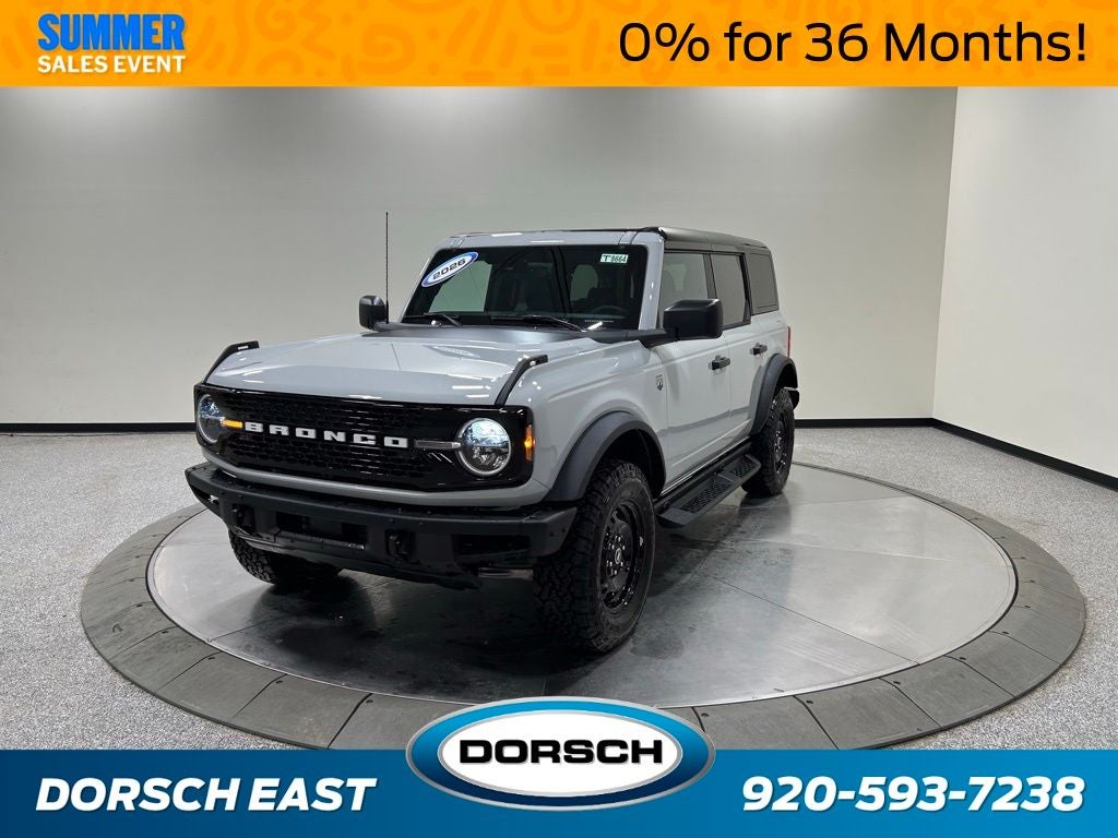 2026 Ford Bronco Big Bend in Avalanche Gray — front three-quarter view