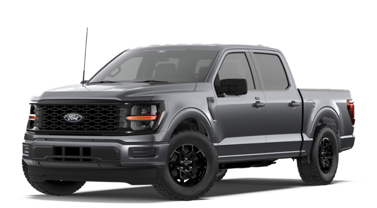 2026 Ford F-150 STX in Carbonized Gray Metallic — front three-quarter view