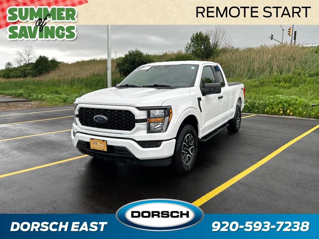 2023 Ford F-150 XL in Oxford White — front three-quarter view