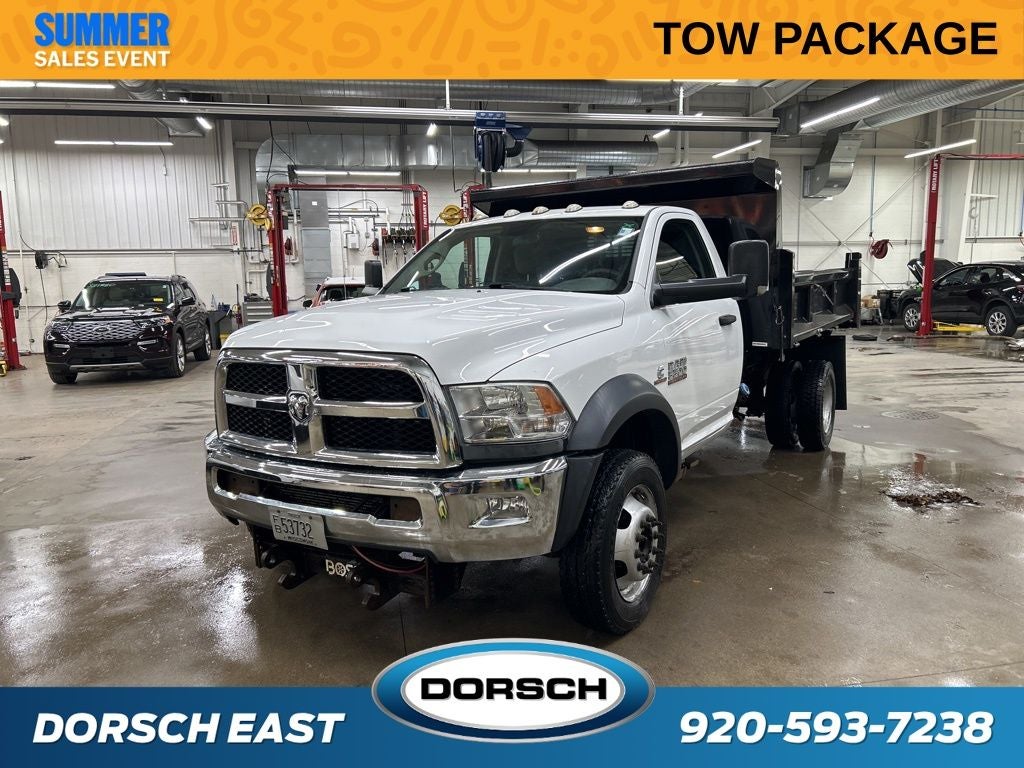 2017 RAM 5500HD Tradesman in Bright White Clearcoat — front three-quarter view