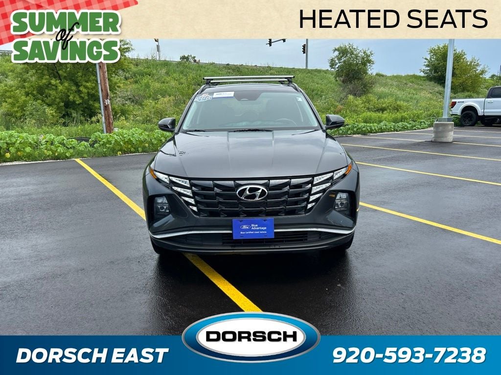 2022 Hyundai Tucson — rear three-quarter view