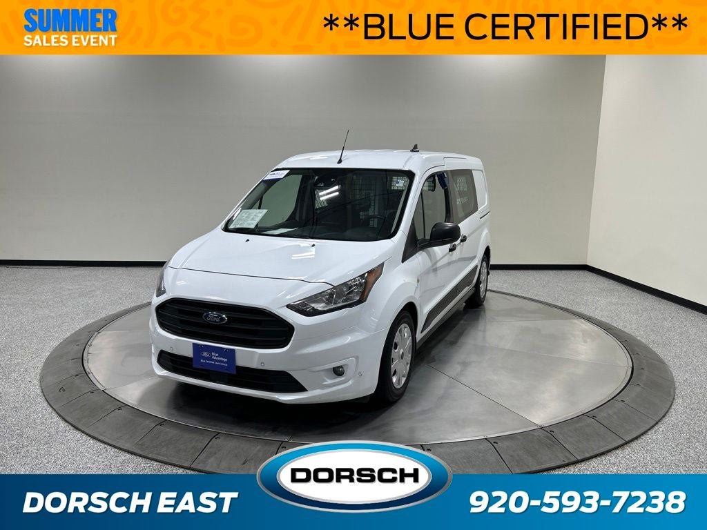 2020 Ford Transit Connect XLT in Frozen White — front three-quarter view