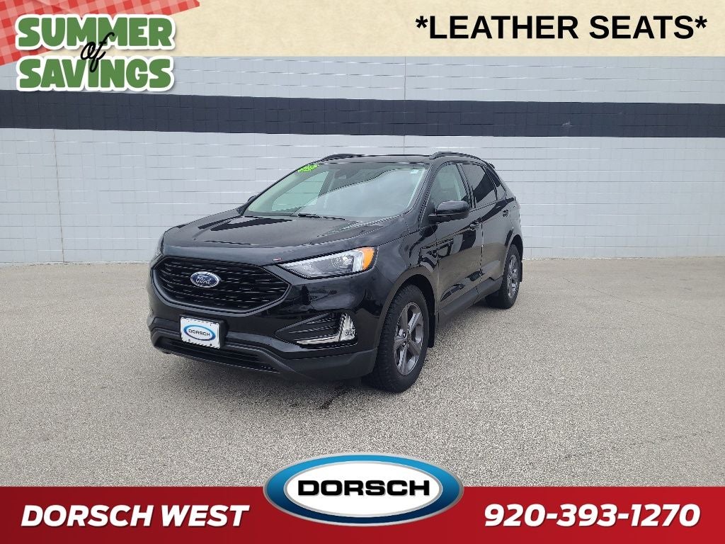 2023 Ford Edge SEL in Black Metallic — front three-quarter view
